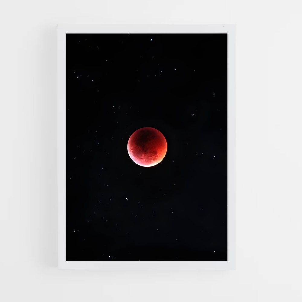 Poster Lune de sang envoûtante – affiche Système solaire (vue 3)